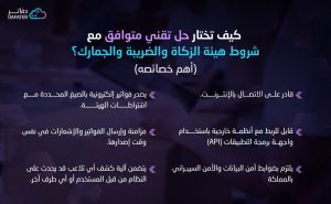 الحل التقني المتوافق مع شروط هيئة الزكاة والضريبة